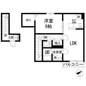 メゾン・ド・フォルテシモ一号館(1LDK/2階)の間取り写真