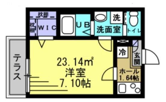 江戸川BASE(1K/1階)の間取り写真