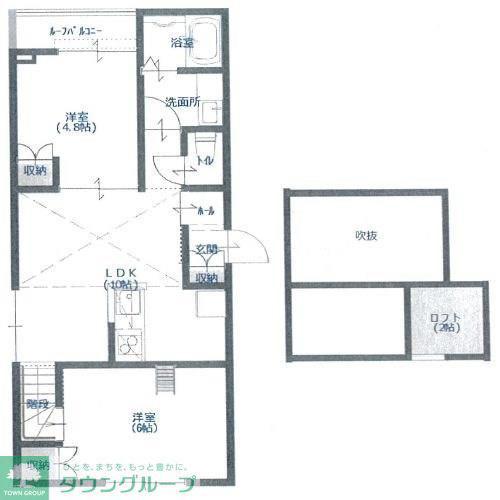 IMAGAWA MID GIRDEN PET AND(2LDK/2階)の間取り写真
