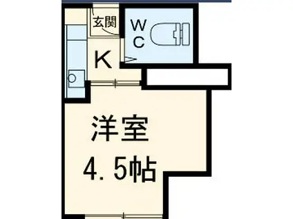 MAISON DAITO(ワンルーム/2階)の間取り写真