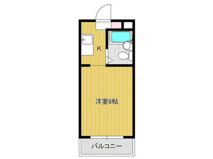 モア・エレガントI(1K/2階)の間取り写真