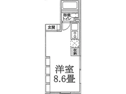 創新三ノ輪レジデンス(ワンルーム/2階)の間取り写真
