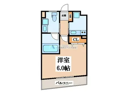 リッツ小阪(1K/5階)の間取り写真
