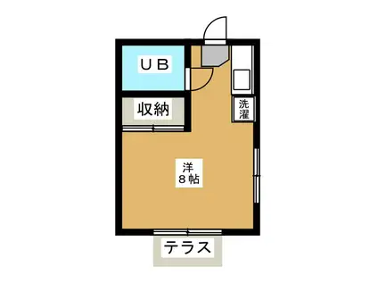 メゾン・エトワール(ワンルーム/1階)の間取り写真