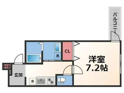 フジパレス八戸ノ里II番館(1K/2階)の間取り写真