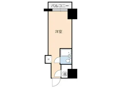 豊榮アルベルゴ上野(ワンルーム/9階)の間取り写真