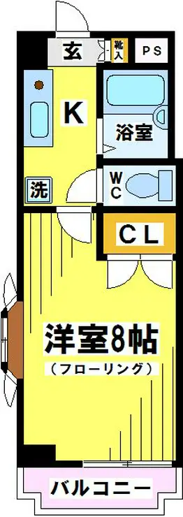 サングレース東府中 5階階 間取り