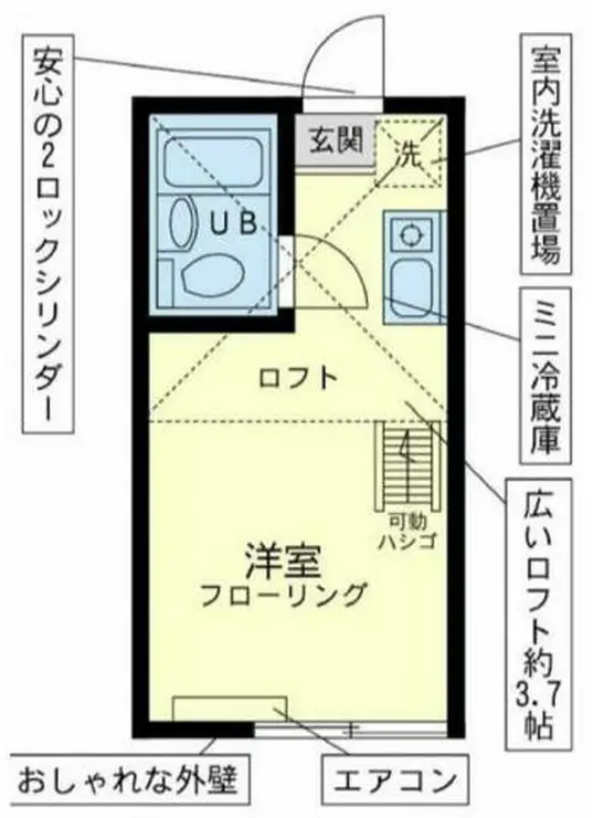 ユナイトステージ六浦壱番館 2階階 間取り