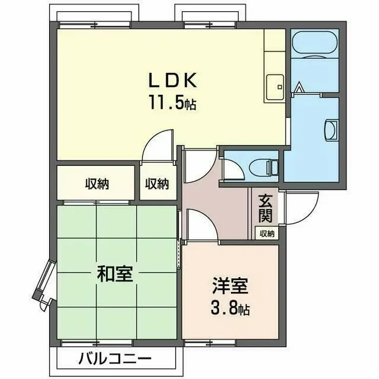 サニーヒルB 2階階 間取り