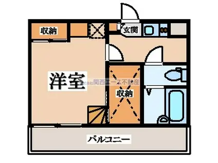 レオパレスセジュール新保(1K/2階)の間取り写真