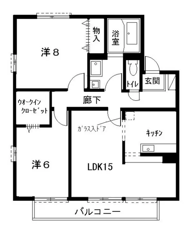 セジュールベルテ弐番館 2階階 間取り