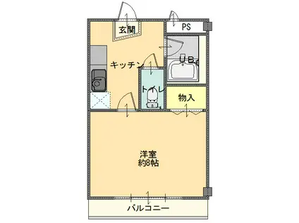 サクラマンション(1K/3階)の間取り写真