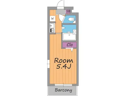 NOAH学芸大(1K/2階)の間取り写真