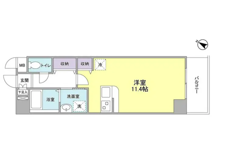 ソリッド大橋 11階階 間取り
