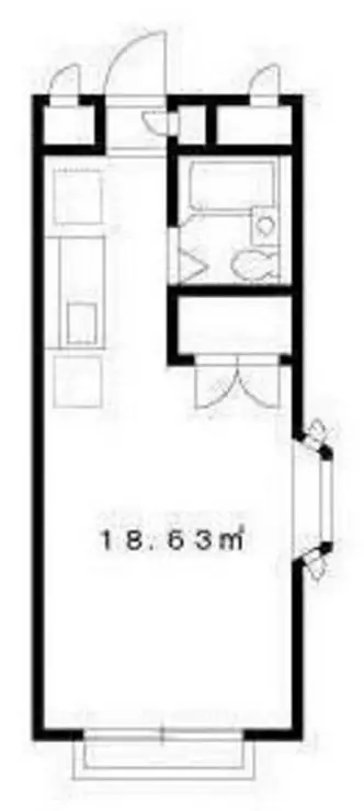 エステートピアシミズ 2階階 間取り