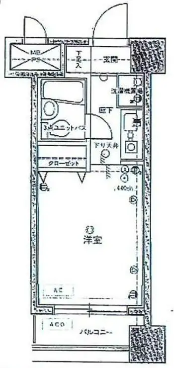 ライオンズマンション関内第6 7階階 間取り