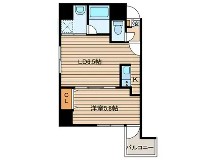 アイビーパレス52(1LDK/4階)の間取り写真