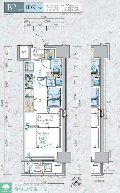 エステムコート横濱反町 11階階 間取り