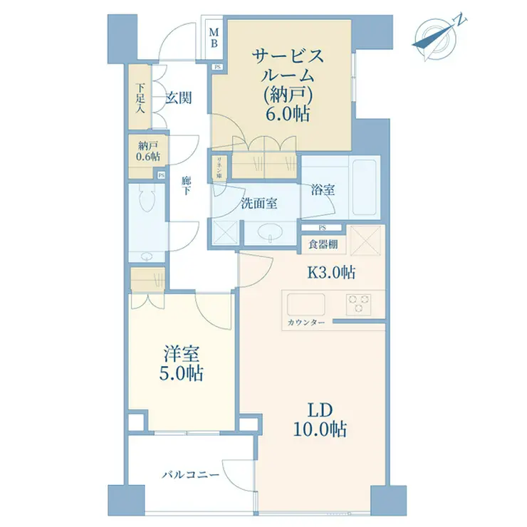 ザ・パークハウス上目黒ピアース 1階階 間取り
