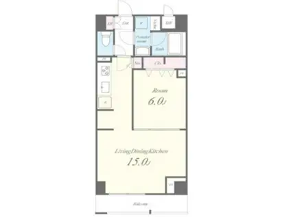 JPTレジデンス(1LDK/11階)の間取り写真