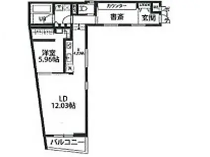 デコール代官山(1LDK/1階)の間取り写真