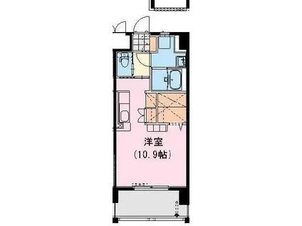 クロスワイズ神宮外苑ウエスト(ワンルーム/8階)の間取り写真