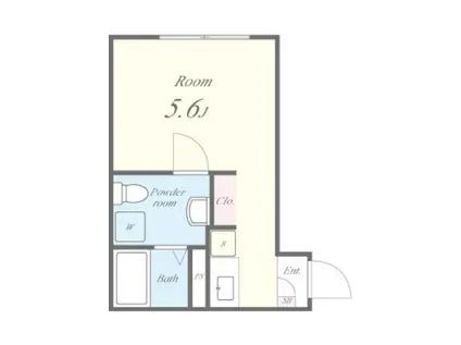 セレリア春日町(ワンルーム/2階)の間取り写真
