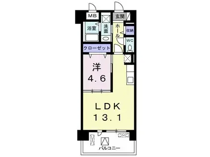 AUTUMNS(1LDK/2階)の間取り写真