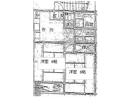 第2井上コーポ(2DK/2階)の間取り写真