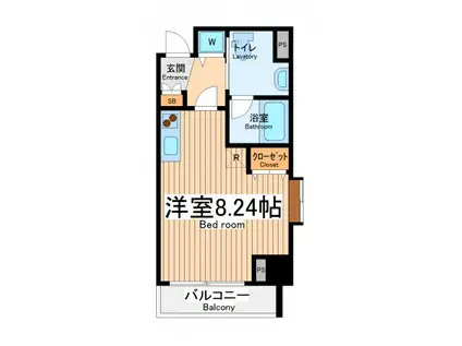 コンデ相模原(ワンルーム/10階)の間取り写真