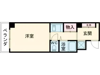 ラフィーネ枚方(1K/3階)の間取り写真