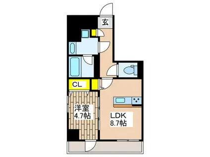 LESPEDEZA(1LDK/5階)の間取り写真