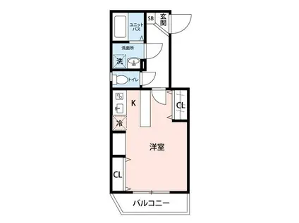 マイナビSTAYエナジャイズ駒込(ワンルーム/3階)の間取り写真