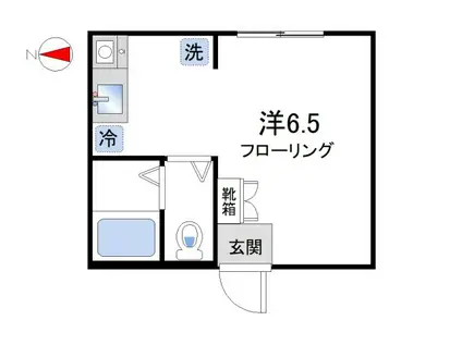 ミヅホアパート(ワンルーム/2階)の間取り写真