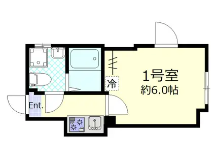 GRIP吉祥寺(1K/3階)の間取り写真