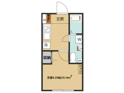 ファーストステージ北千住(1K/3階)の間取り写真