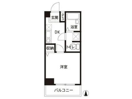 サンセール尾久(1K/1階)の間取り写真