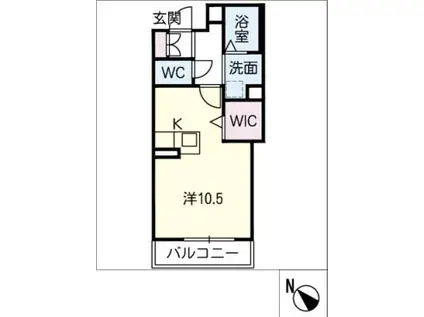 セジュール石塚(ワンルーム/2階)の間取り写真