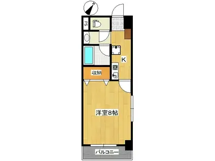 PLANTIER(1K/1階)の間取り写真