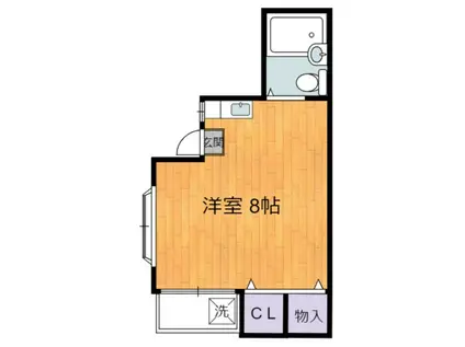 メゾンアザレ(ワンルーム/2階)の間取り写真