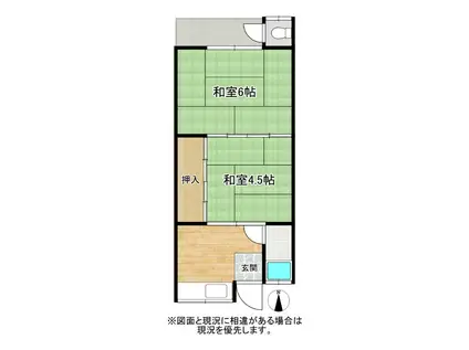 乙井マンション(2K/2階)の間取り写真