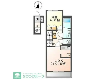 サンモール・アイ(1LDK/2階)の間取り写真