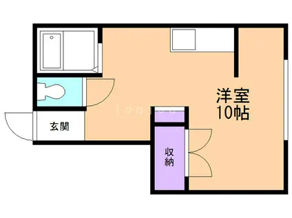 メゾンフォンテーヌ(ワンルーム/2階)の間取り写真