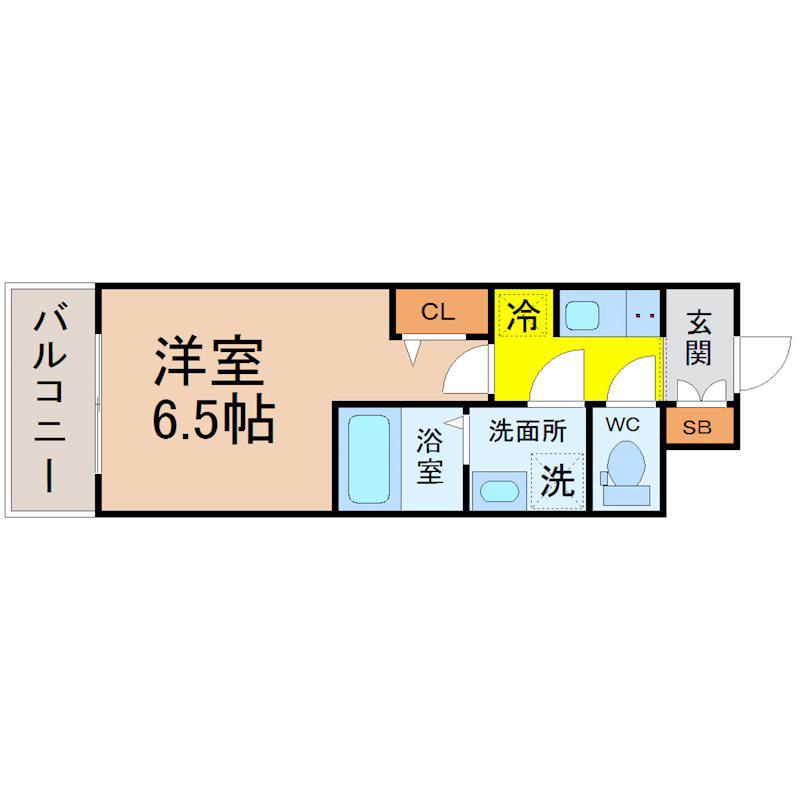 SーRESIDENCE今池駅前(1K/12階)の間取り写真
