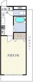 フローライト新大阪(1K/3階)の間取り写真