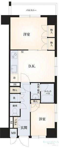 日興パレス広尾プラザ(1DK/3階)の間取り写真