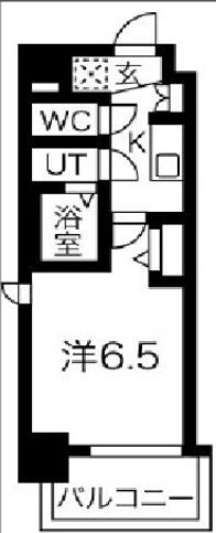 フォーリアライズ天王寺セラス(1K/9階)の間取り写真