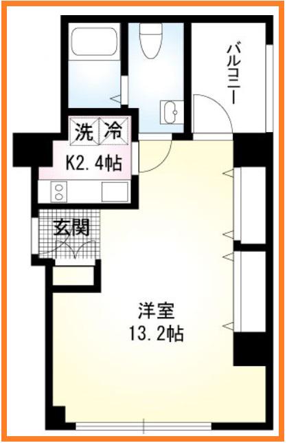 LUMIERE南品川A(1K/5階)の間取り写真