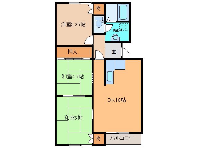 ロイヤルハイツ(3DK/3階)の間取り写真