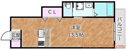 TKアンバーコート大町(ワンルーム/11階)の間取り写真